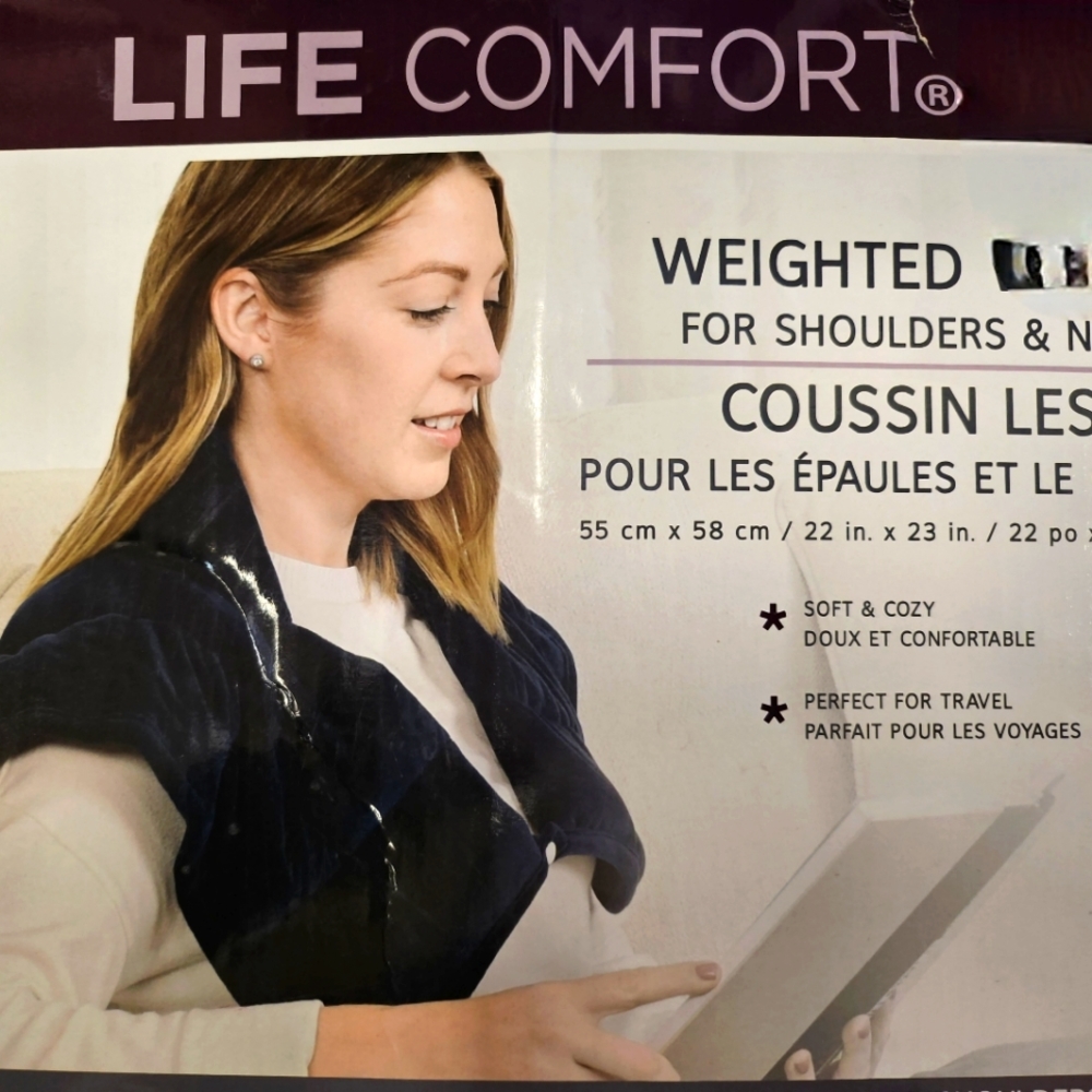 Weighted shoulder and neck wrap